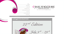 Desktop Screenshot of casalmaggiorefestival.com